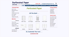 Desktop Screenshot of perforatedpaperonline.com
