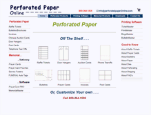 Tablet Screenshot of perforatedpaperonline.com
